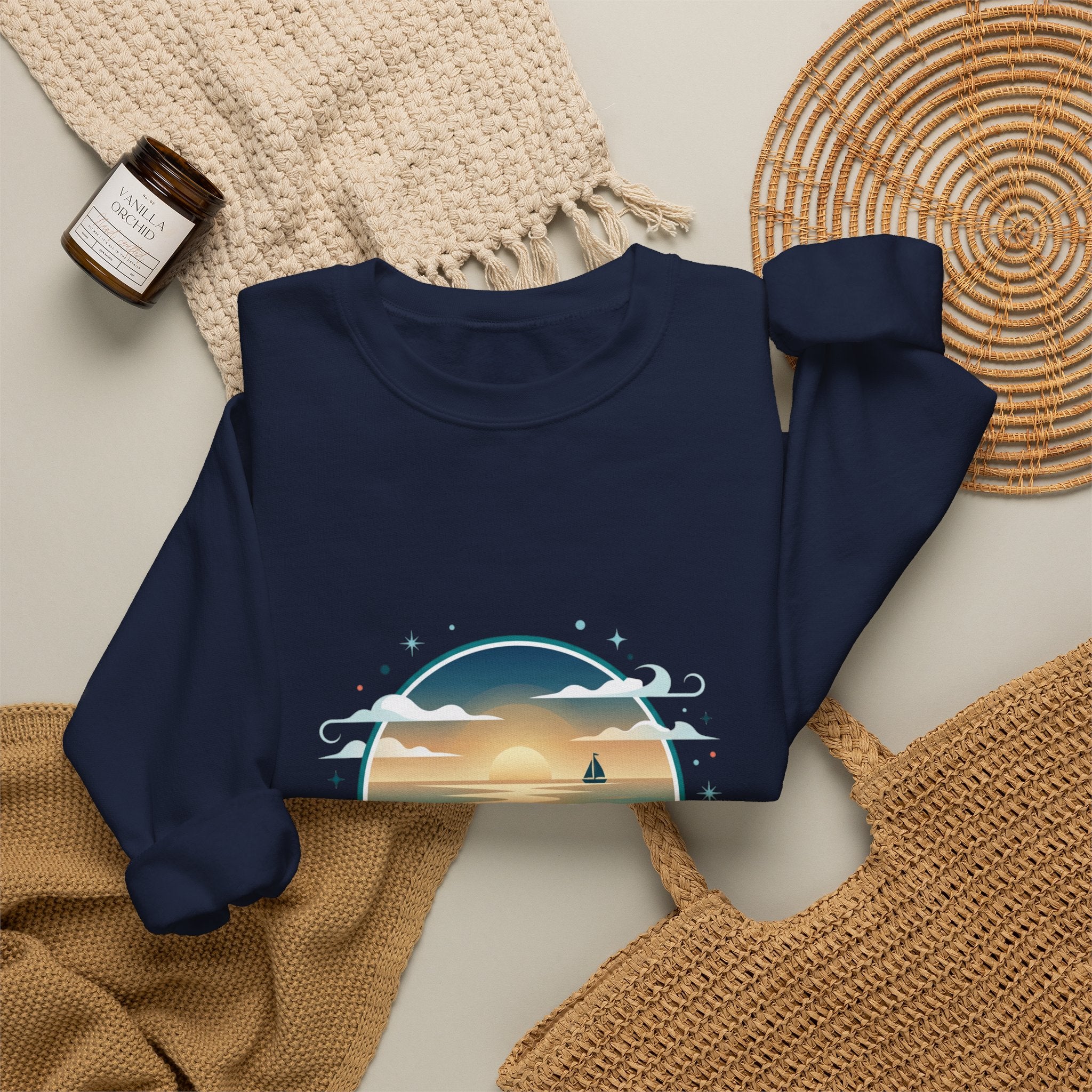 Meet Me By The Waves Sweatshirt | coastal aesthetic, sea breeze