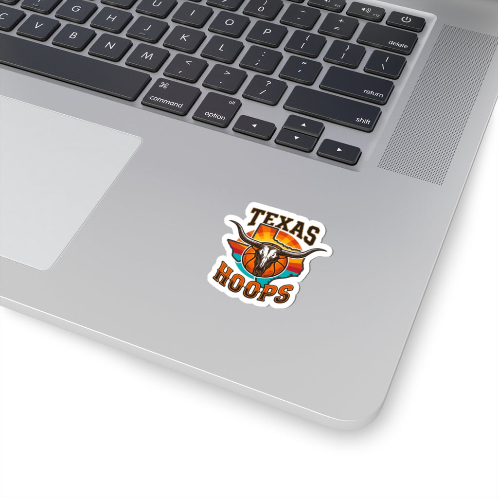 Texas Hoops Longhorn Skull Sticker | Texas pride, western varsity