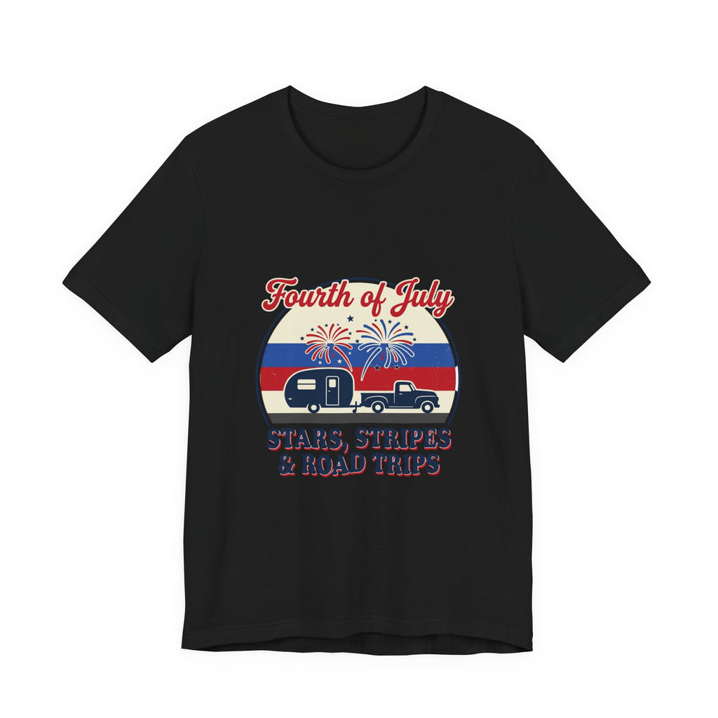 Fourth of July Stars & Stripes Road Trips Tee | vintage USA, Americana