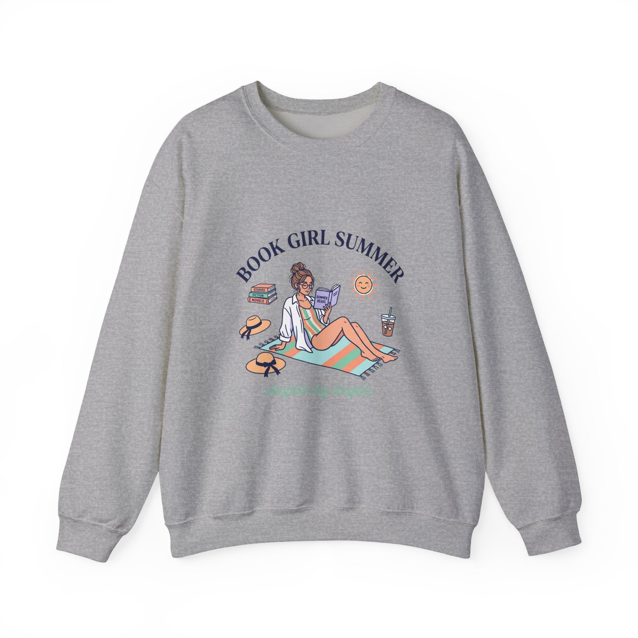 Book Girl Summer Sweatshirt | Bookish, BookTok Reading Aesthetic