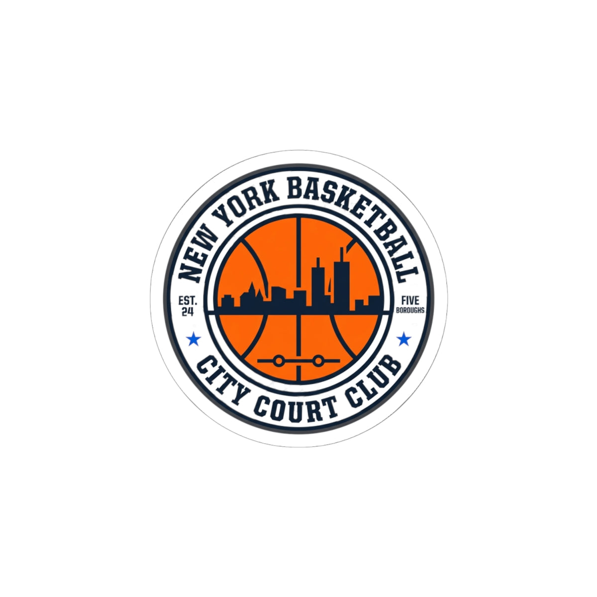 City Court Club Basketball Sticker | varsity, streetwear