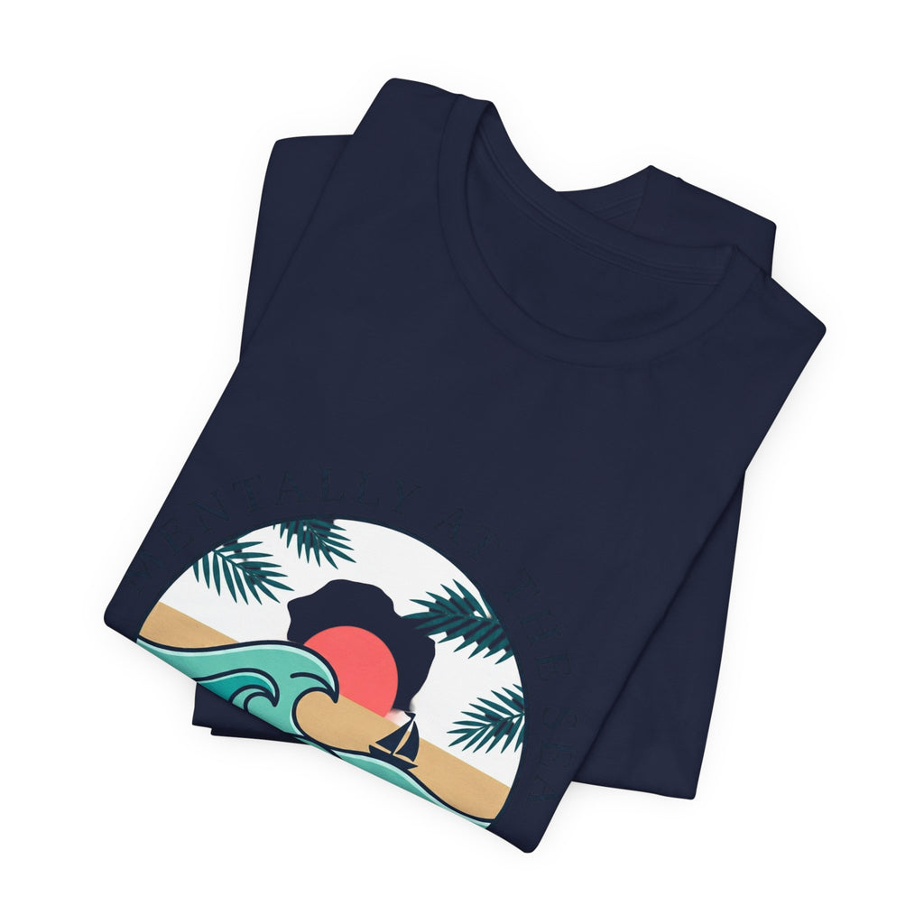 Mentally at the Sea Tee | coastal aesthetic, pastel blue sea breeze