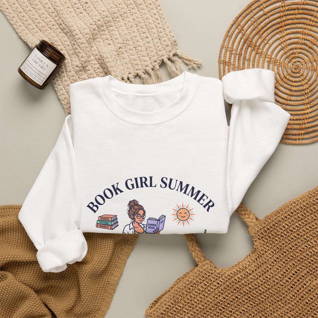 Book Girl Summer Sweatshirt | Bookish, BookTok Reading Aesthetic
