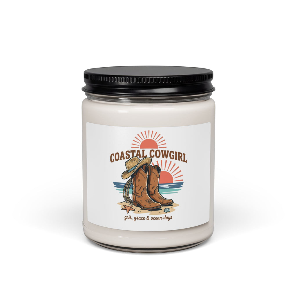 Coastal Cowgirl Soy Candle, rustic western prairie beach scent