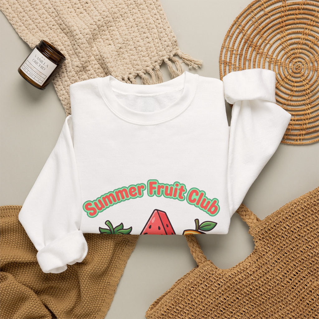 Summer Fruit Club Sweatshirt | strawberry watermelon orange, picnic aesthetic
