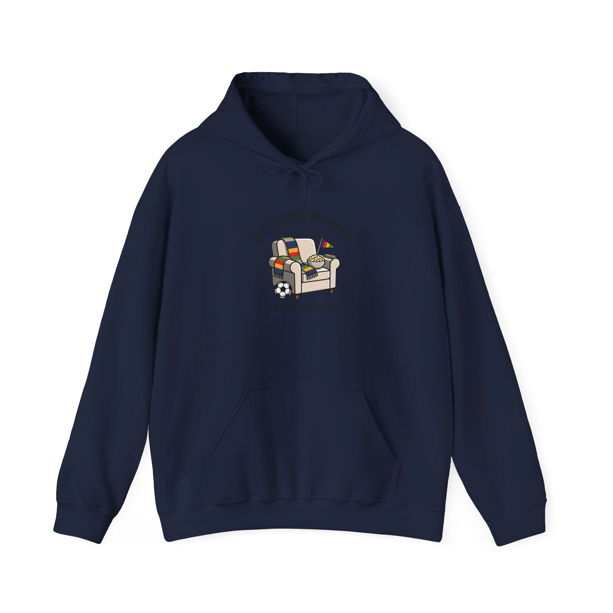 Off to Watch the Match Hoodie | soccer watch party, cozy hoodie, country colors