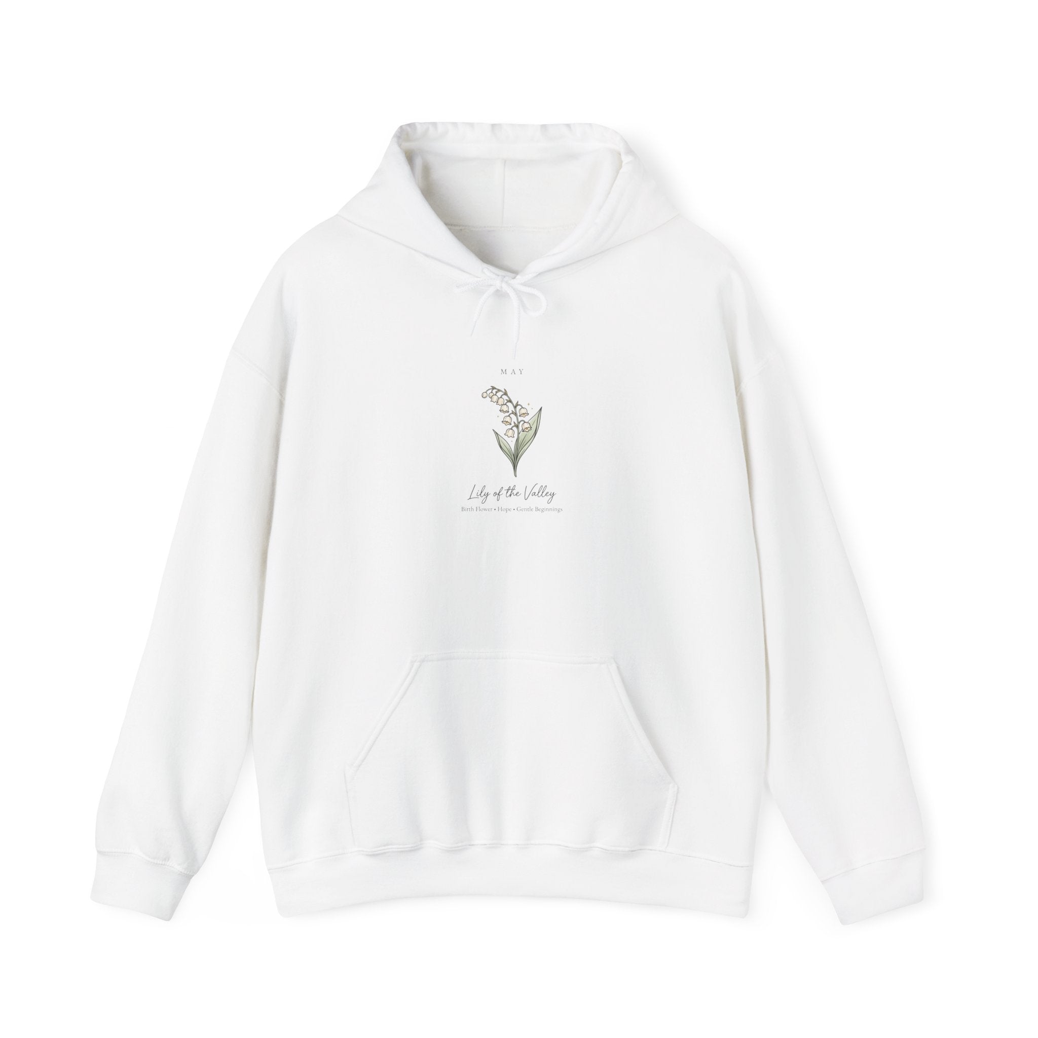 Birth Month Flower Hoodie | Personalized Botanical, Watercolor Line Art