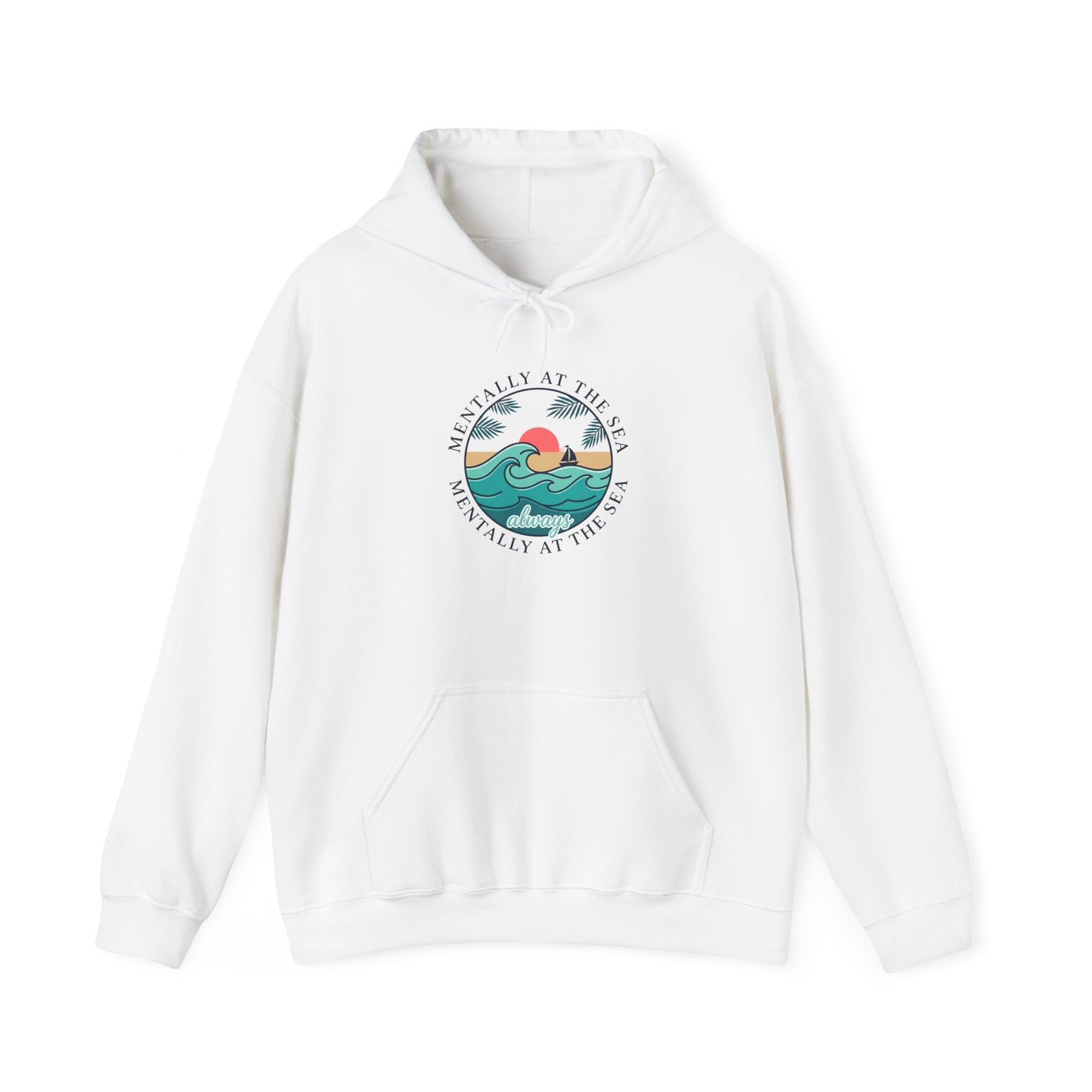 Coastal Sunset Wave Graphic Hoodie | coastal aesthetic, sea breeze