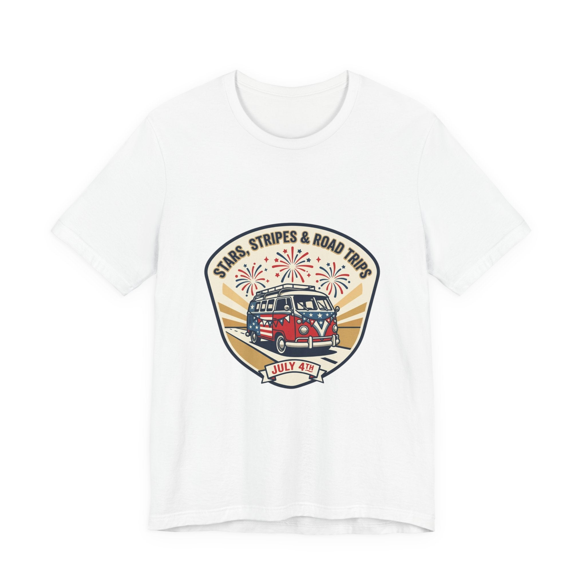 Stars & Stripes Road Trip Tee | vintage USA, red white blue