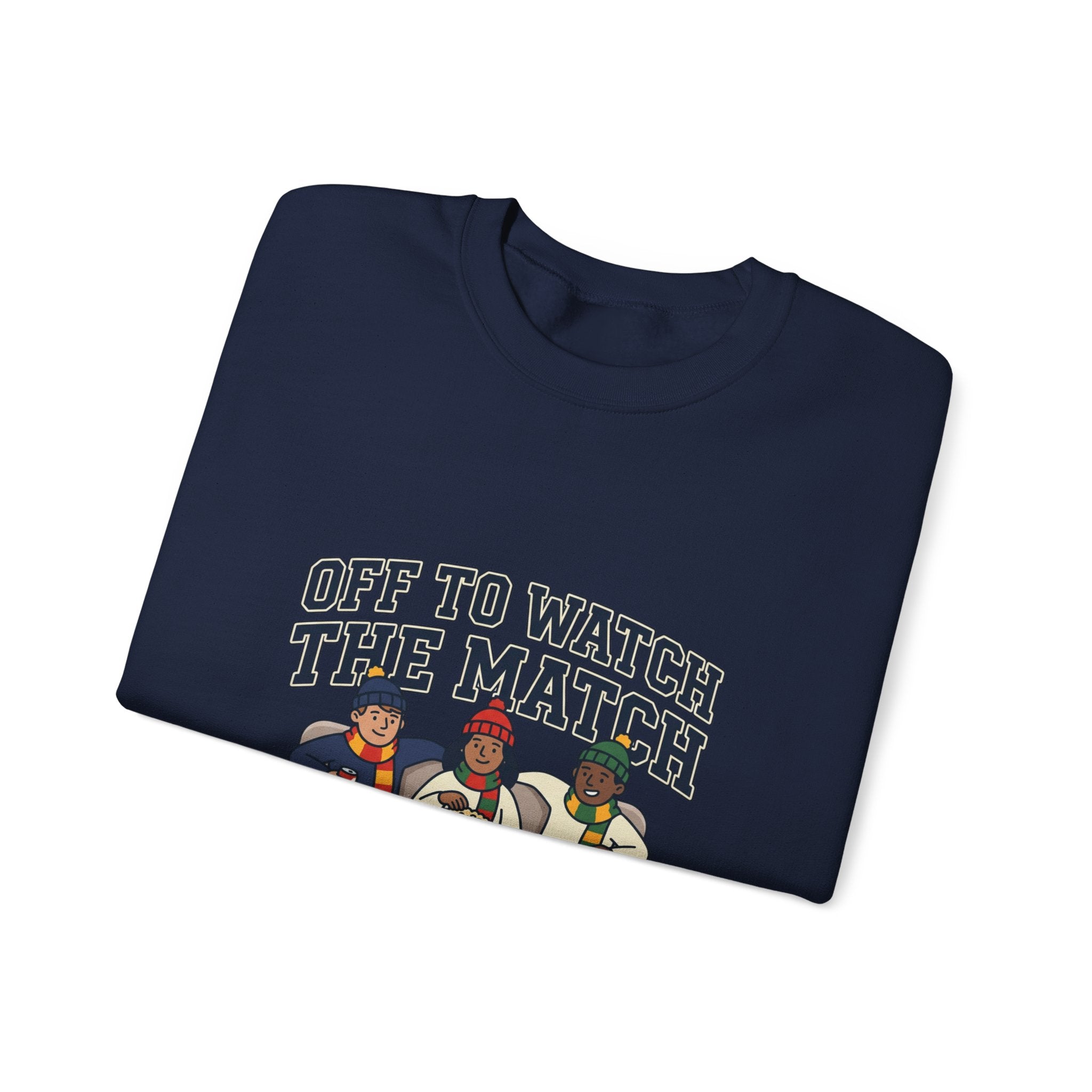 Off to Watch the Match Crewneck Sweatshirt, soccer watch party, match-day outfit
