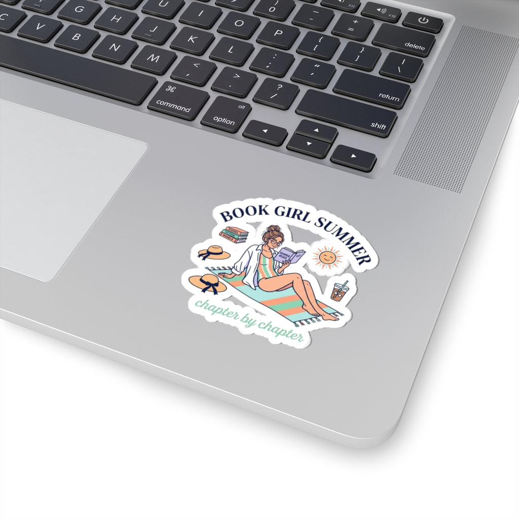 Book Girl Summer Kiss-Cut Stickers | BookTok, Reading Beach Reads