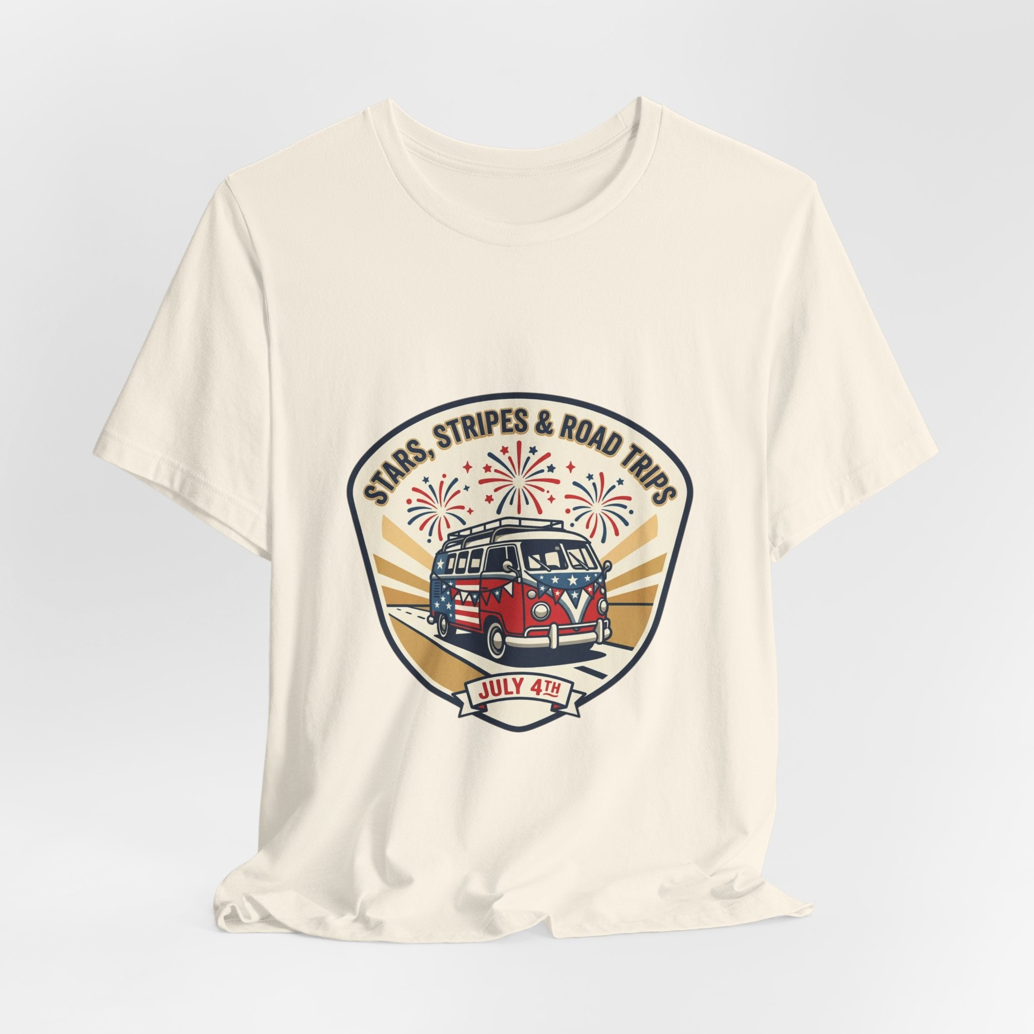 Stars & Stripes Road Trip Tee | vintage USA, red white blue