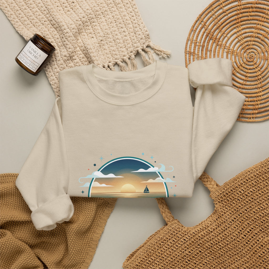 Meet Me By The Waves Sweatshirt | coastal aesthetic, sea breeze