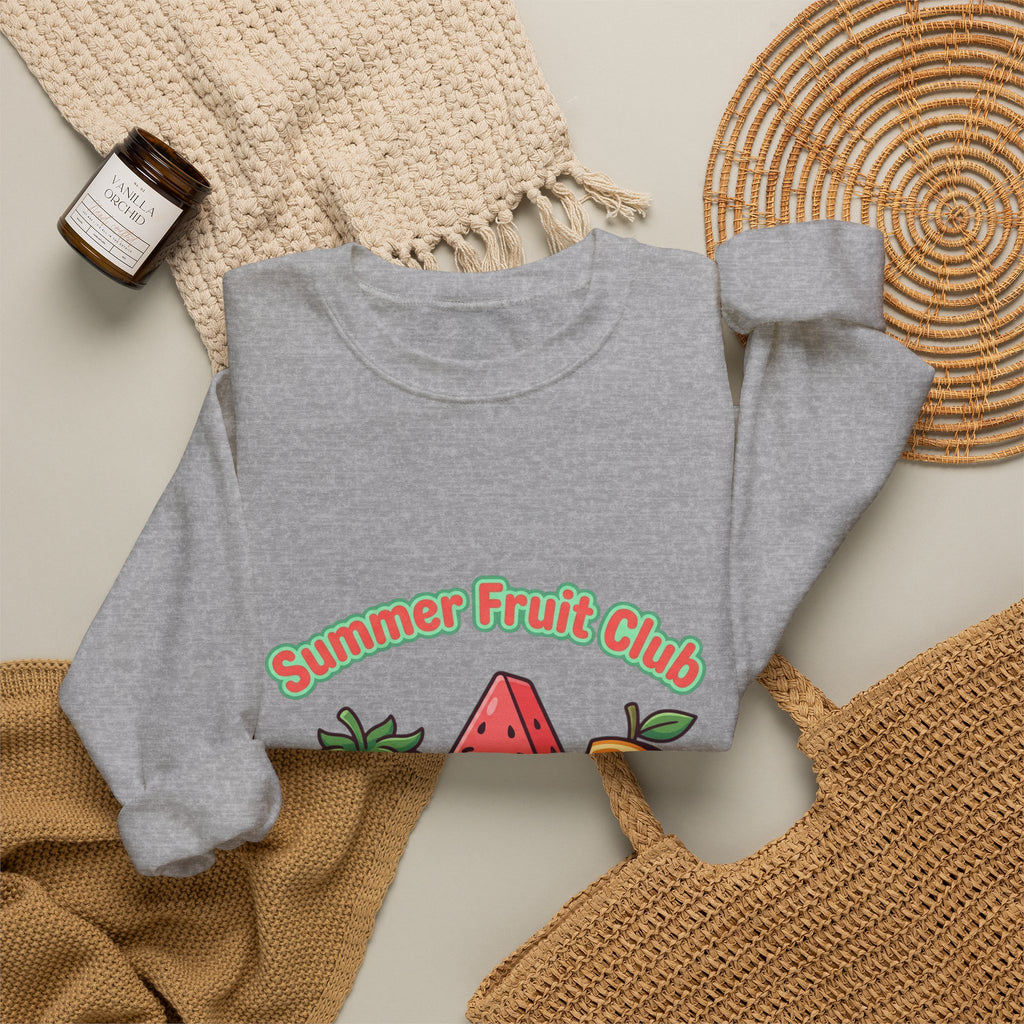 Summer Fruit Club Sweatshirt | strawberry watermelon orange, picnic aesthetic