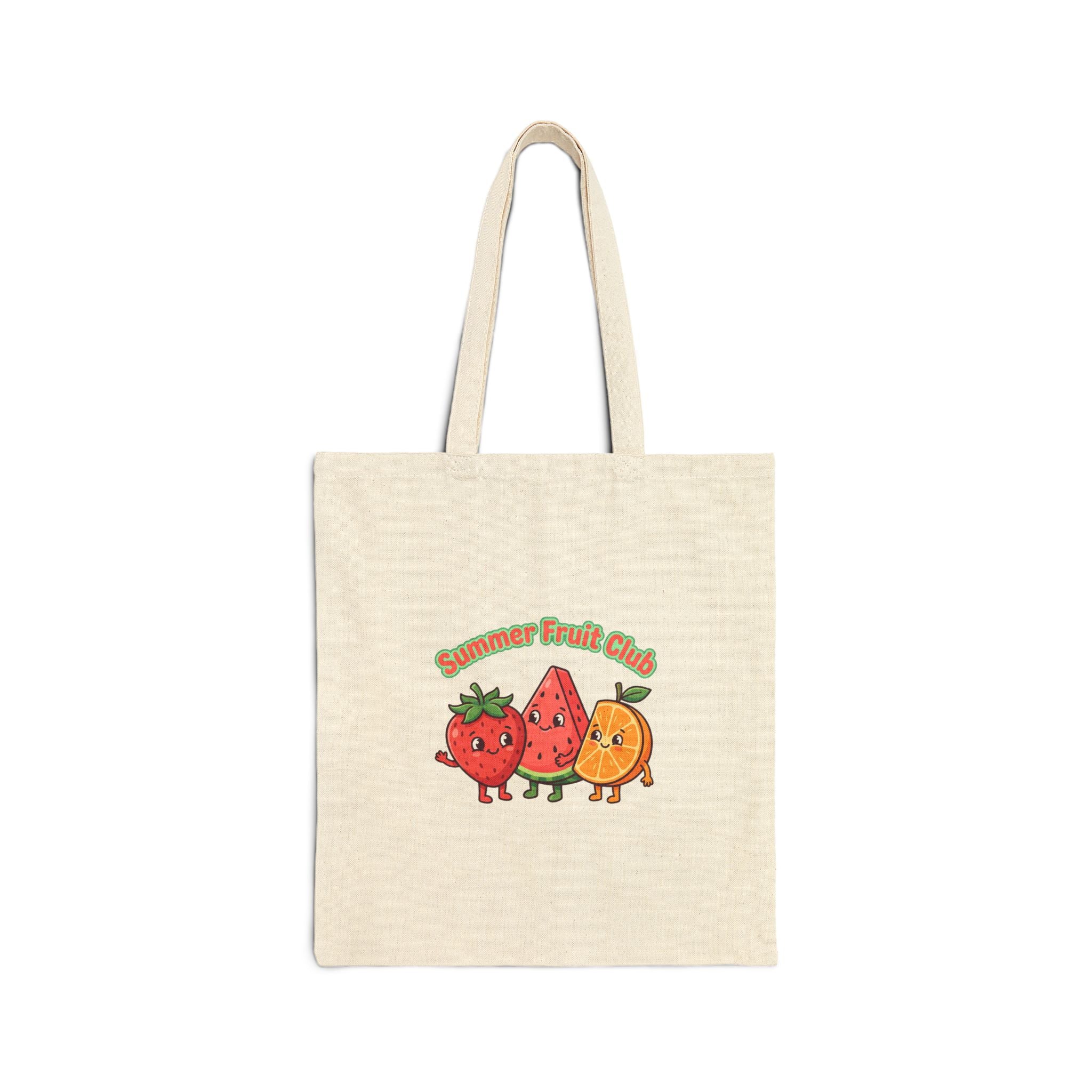 Summer Fruit Club Tote | strawberry peach watermelon, farmers market picnic aesthetic