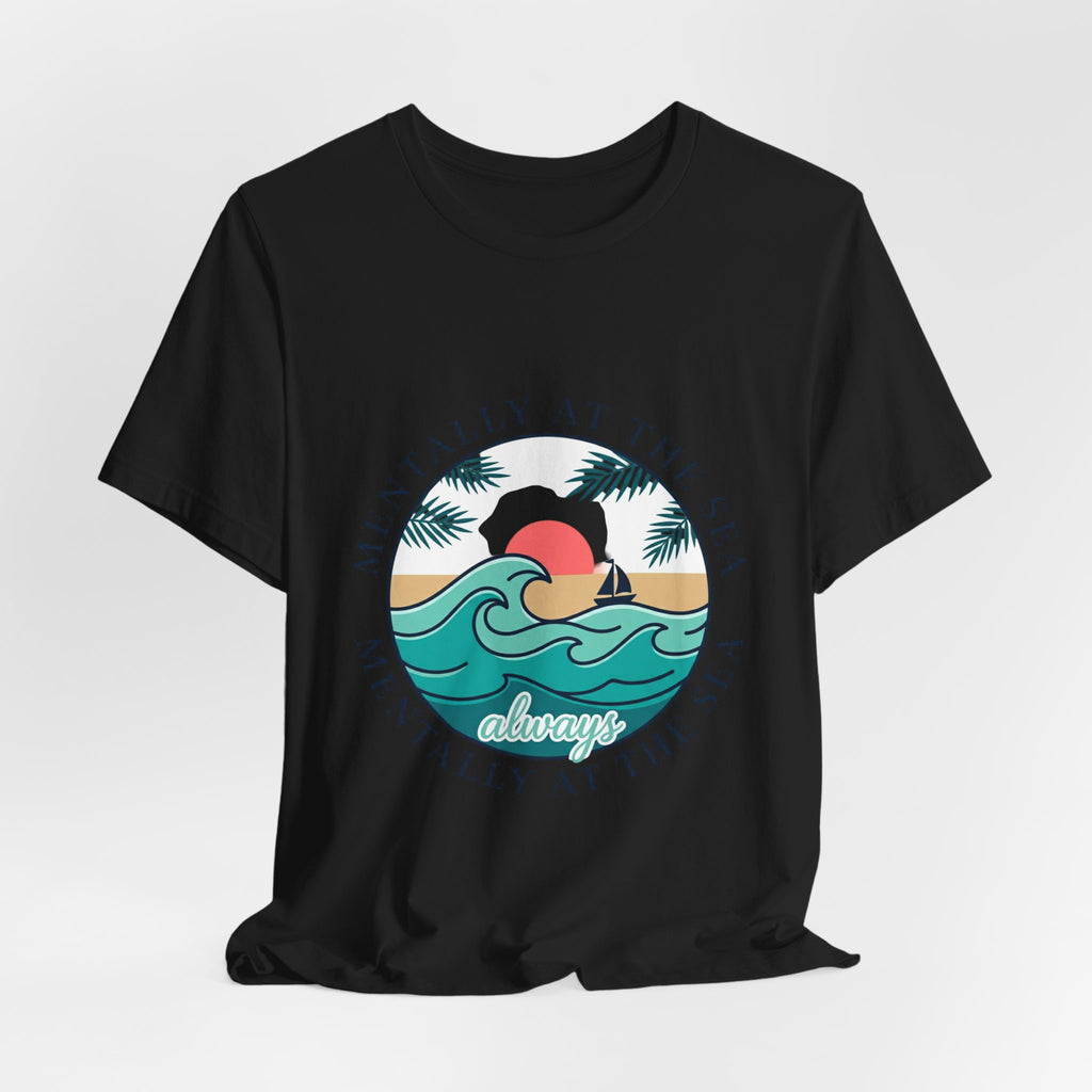Mentally at the Sea Tee | coastal aesthetic, pastel blue sea breeze
