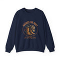 Raised on Grit Boots & Hat Crewneck Sweatshirt | western rustic prairie vintage