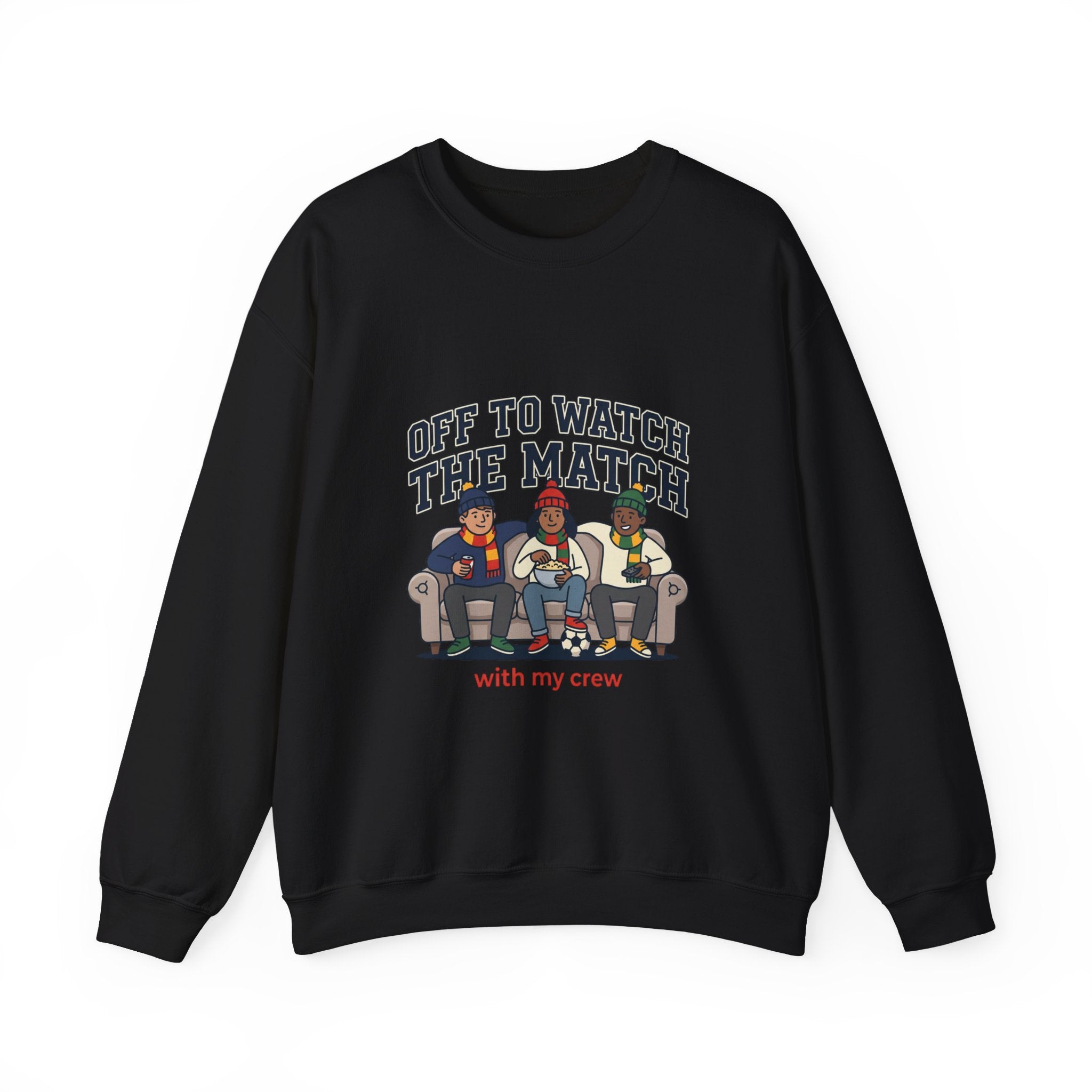 Off to Watch the Match Crewneck Sweatshirt, soccer watch party, match-day outfit