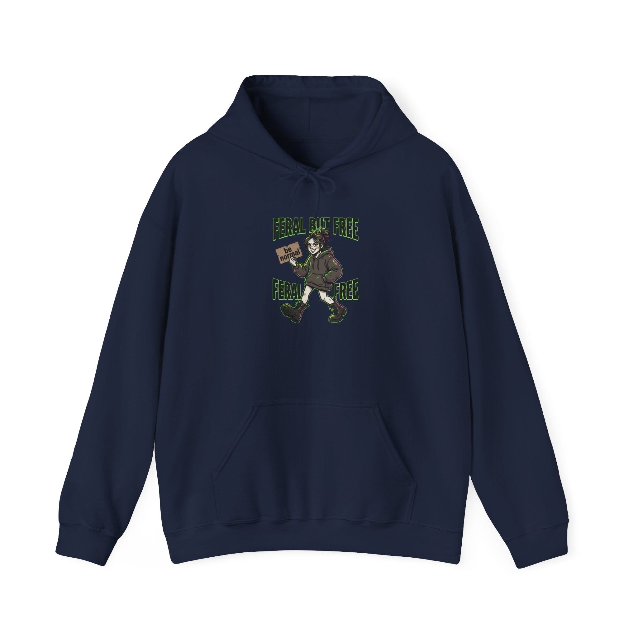 Feral But Free hoodie | feral chaotic humor, millennial burnout