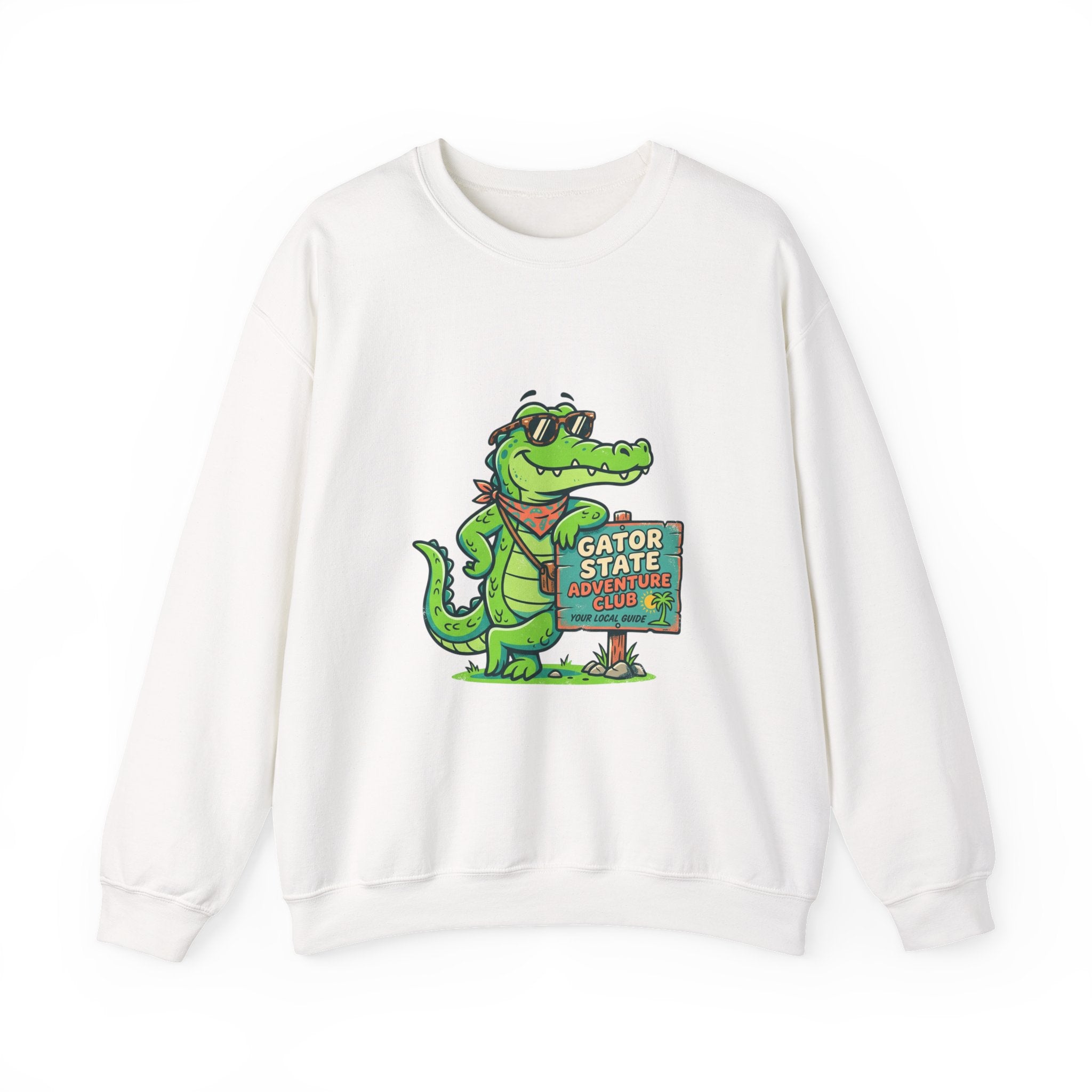 Gator State Sign sweatshirт | alligator pun, swamp life lake day
