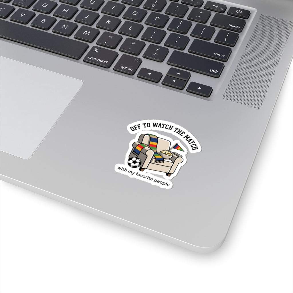 Off to Watch the Match Sticker | Soccer Watch Party, Country Colors