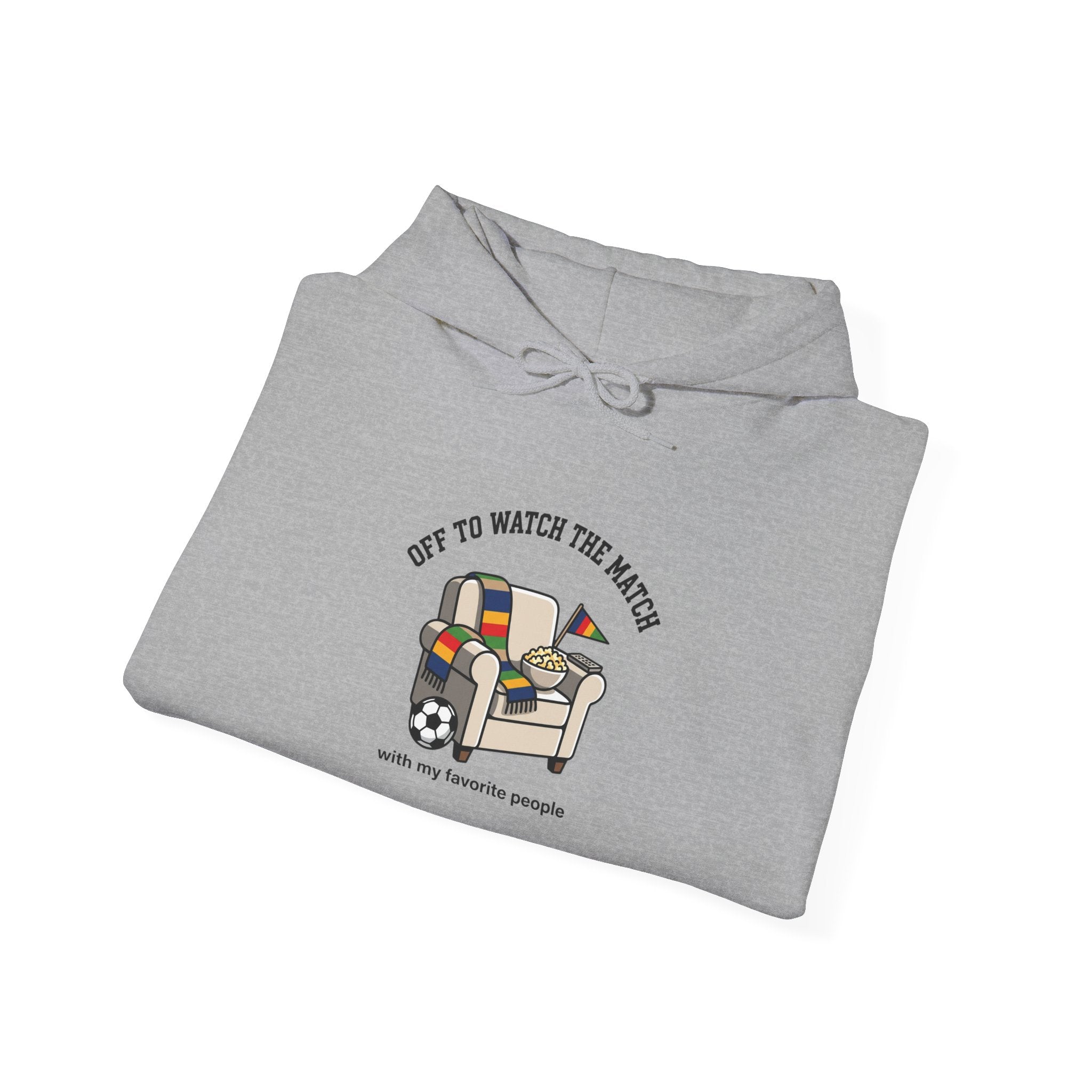 Off to Watch the Match Hoodie | soccer watch party, cozy hoodie, country colors