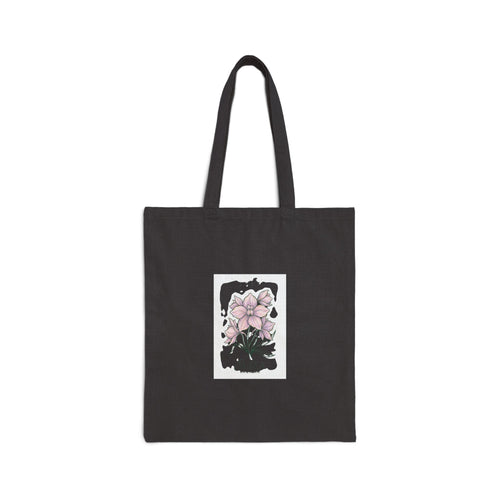 Birth Month Flower Tote | Botanical Watercolor, Personalized Name