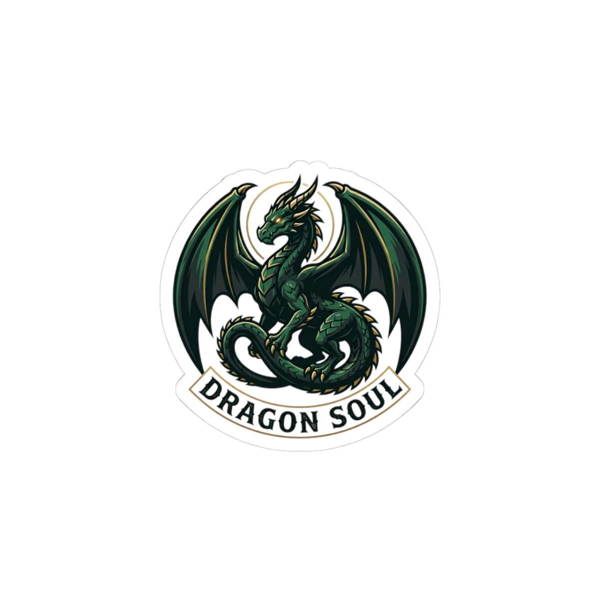 Dragon Soul Sticker | dragon, fantasy art, tattoo style