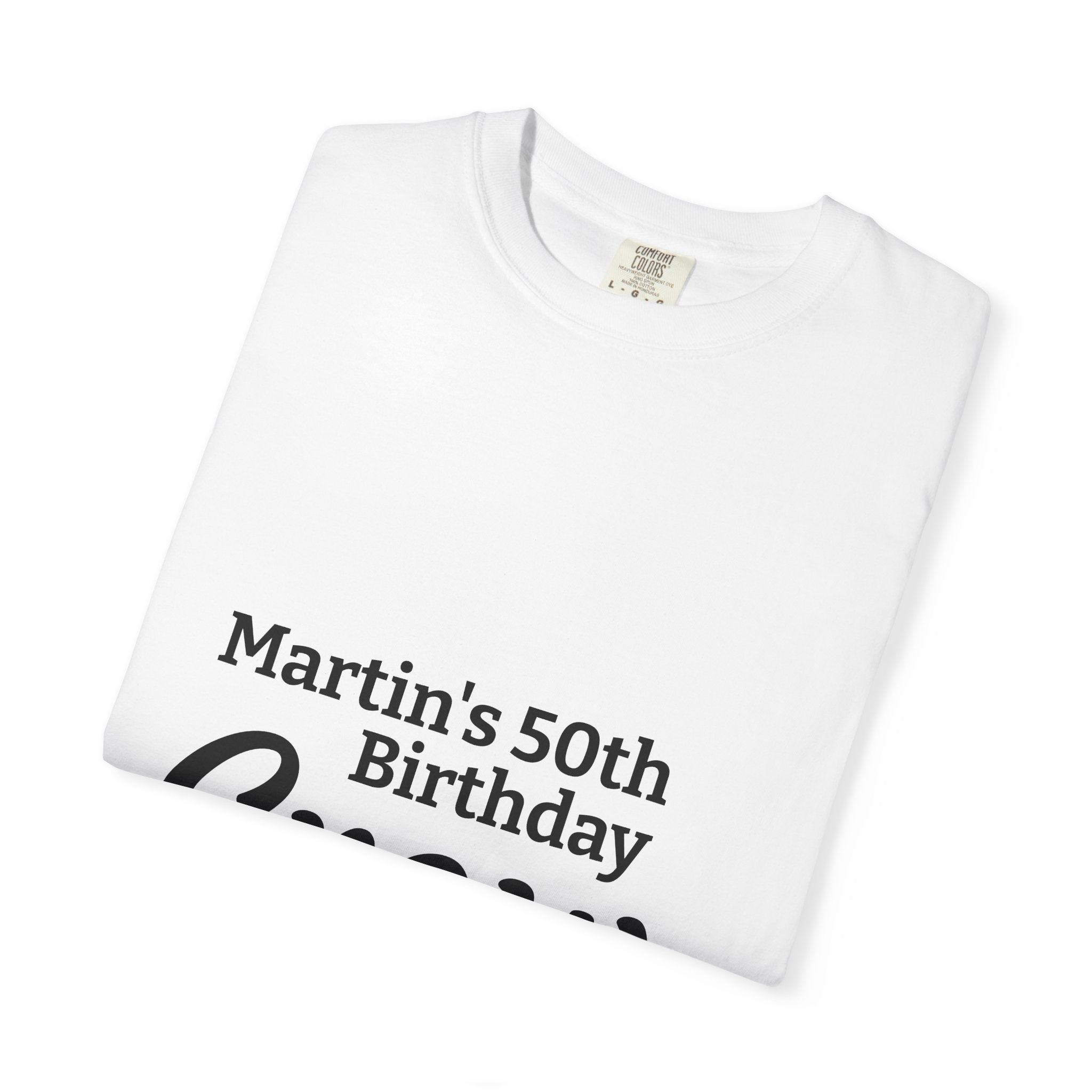 Birthday Crew T-Shirt — Personalized "Martin’s 50th Birthday Crew" Tee