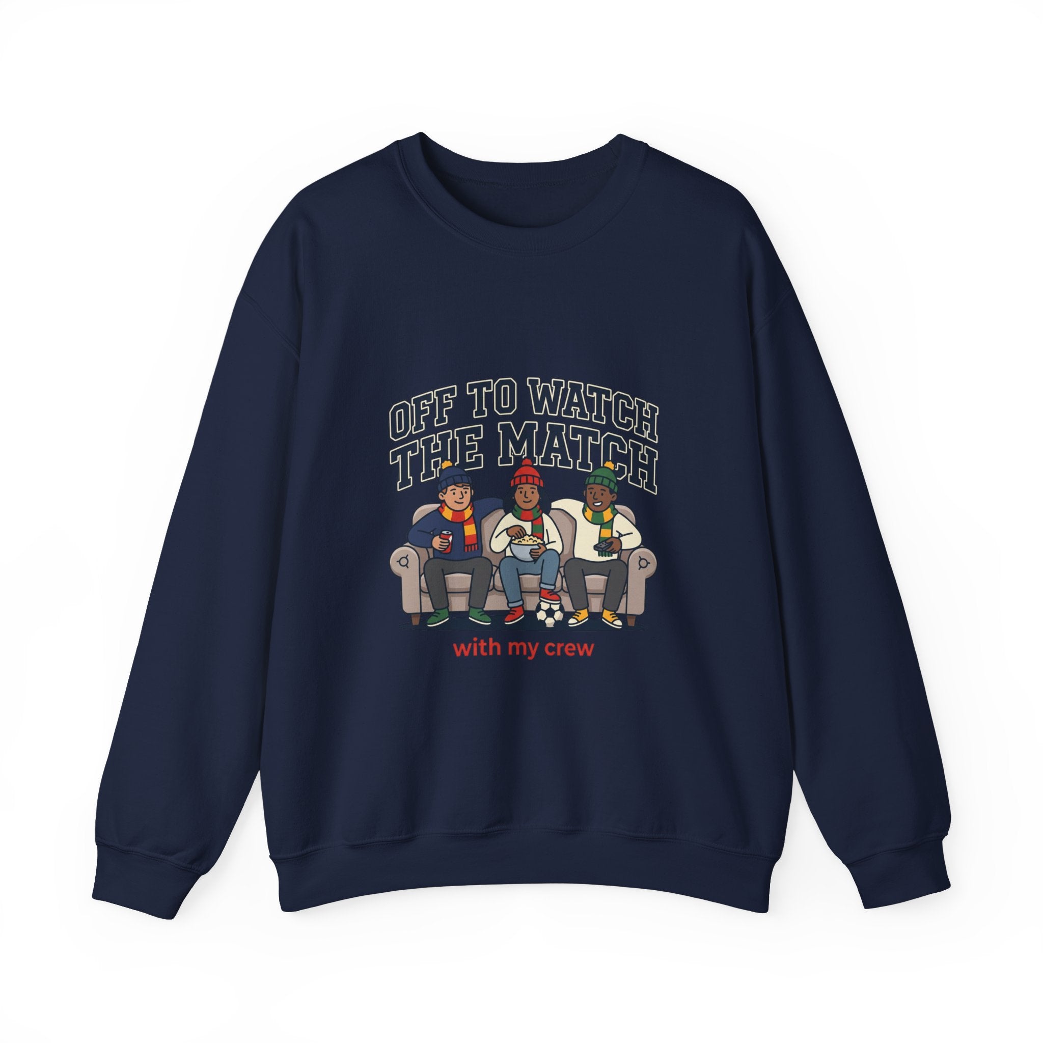 Off to Watch the Match Crewneck Sweatshirt, soccer watch party, match-day outfit