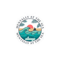 Mentally at the Sea Kiss-Cut Sticker | coastal aesthetic, sea breeze