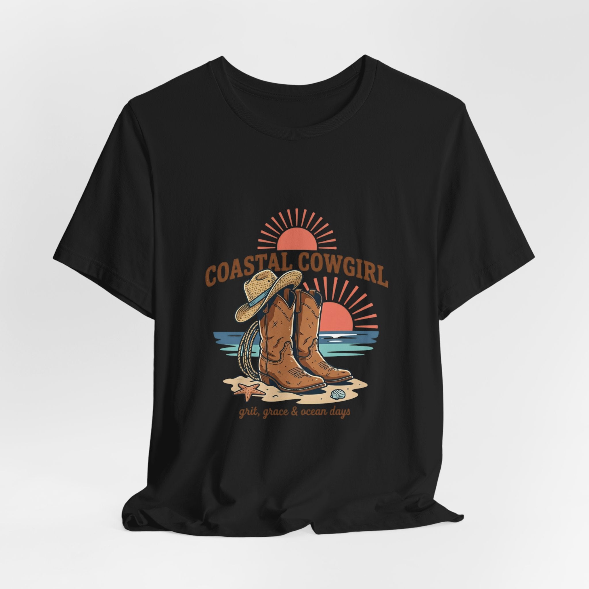 Coastal Cowgirl Boots Tee | western, ranch, vintage
