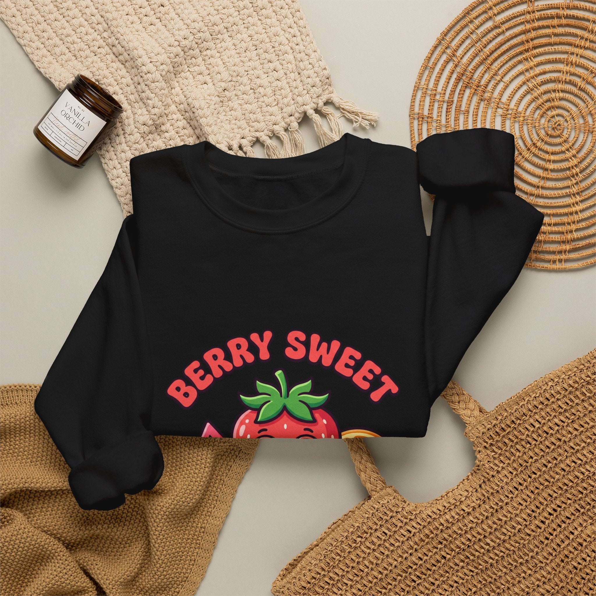 Berry Sweet Summer Sweatshirt | strawberry, citrus, picnic aesthetic