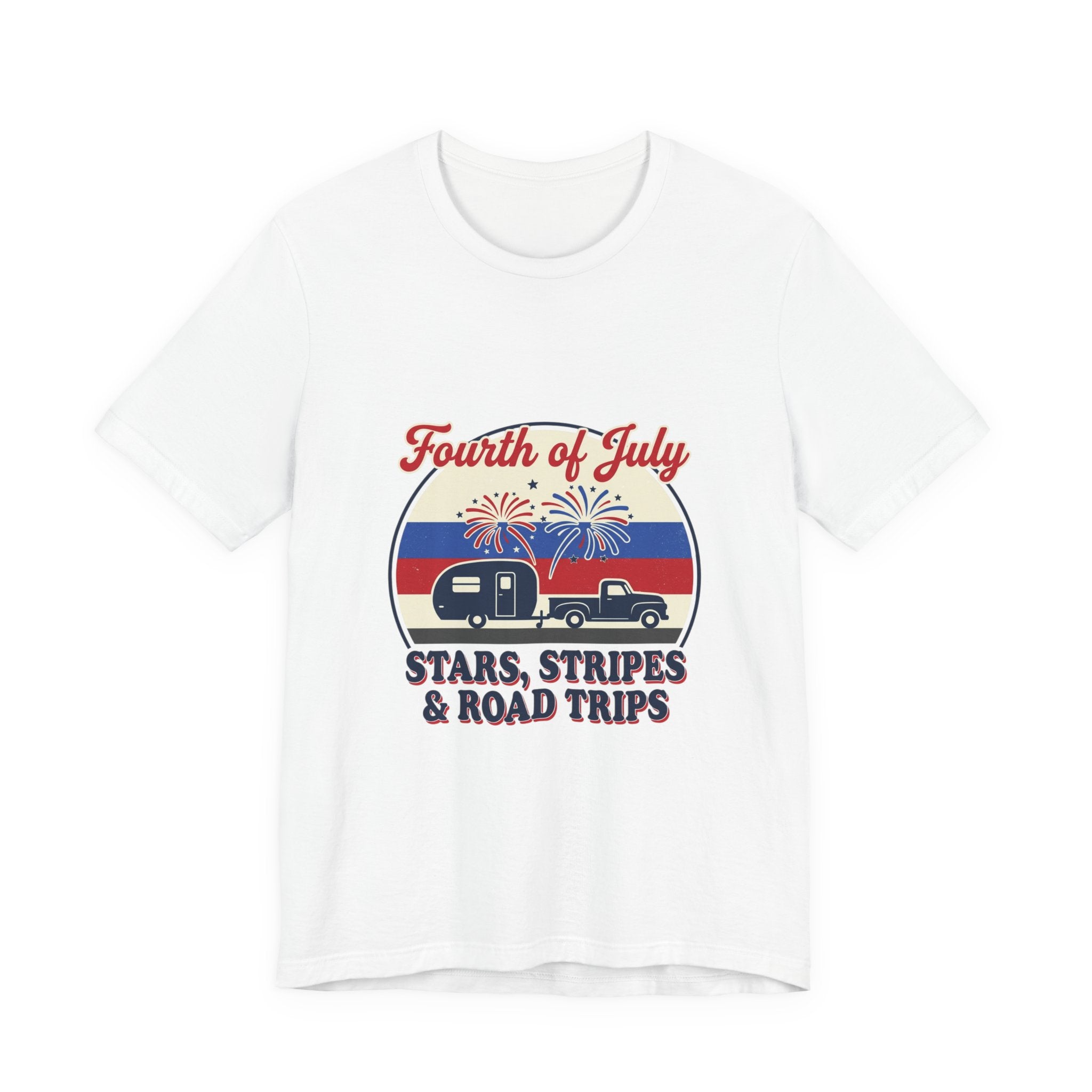 Fourth of July Stars & Stripes Road Trips Tee | vintage USA, Americana
