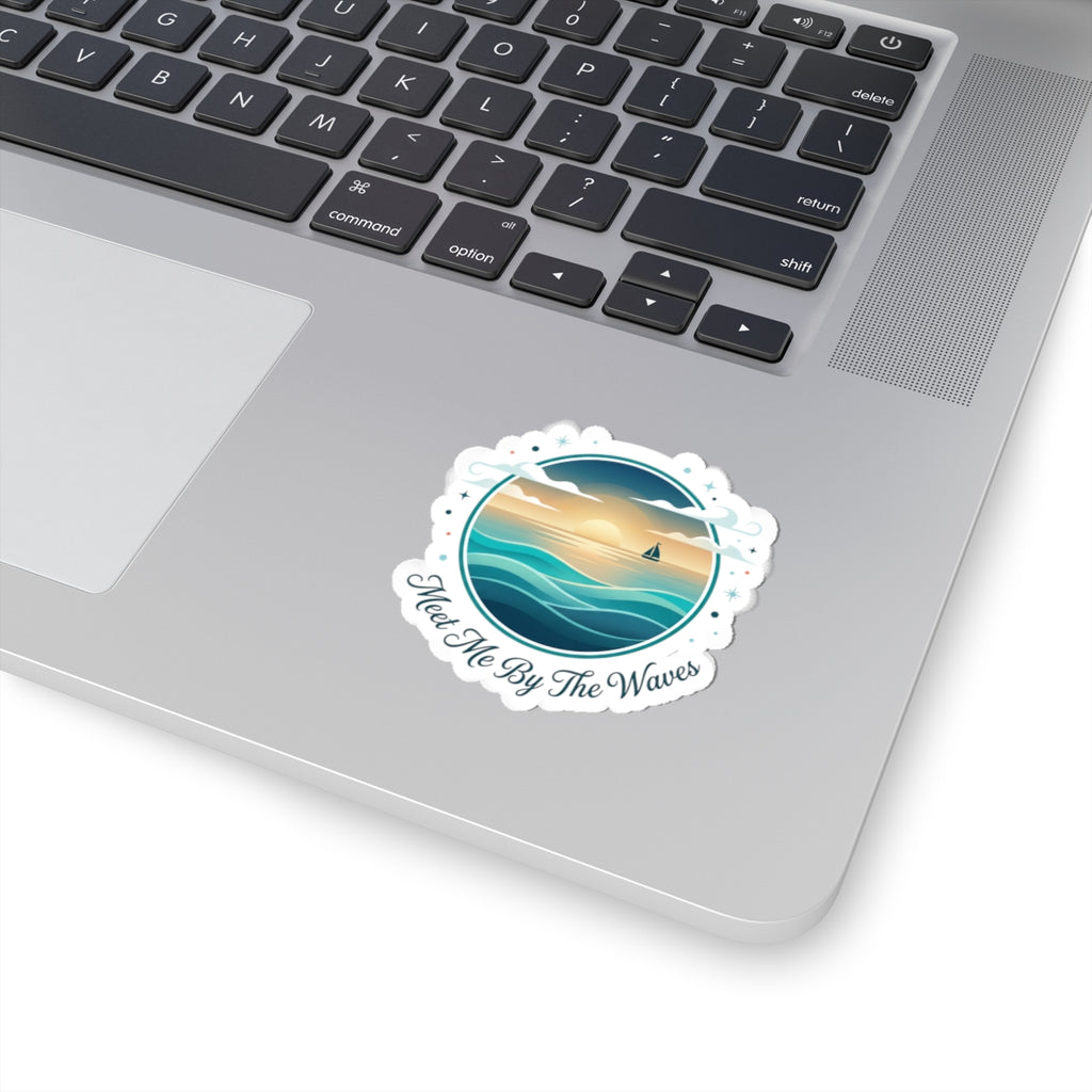 Meet Me By The Waves Kiss-Cut Stickers | coastal aesthetic, sea breeze