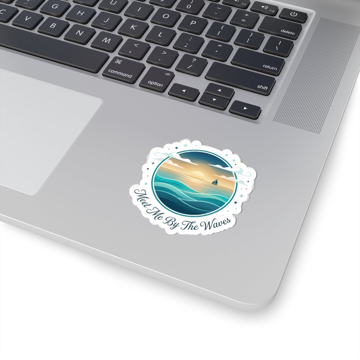 Meet Me By The Waves Kiss-Cut Stickers | coastal aesthetic, sea breeze