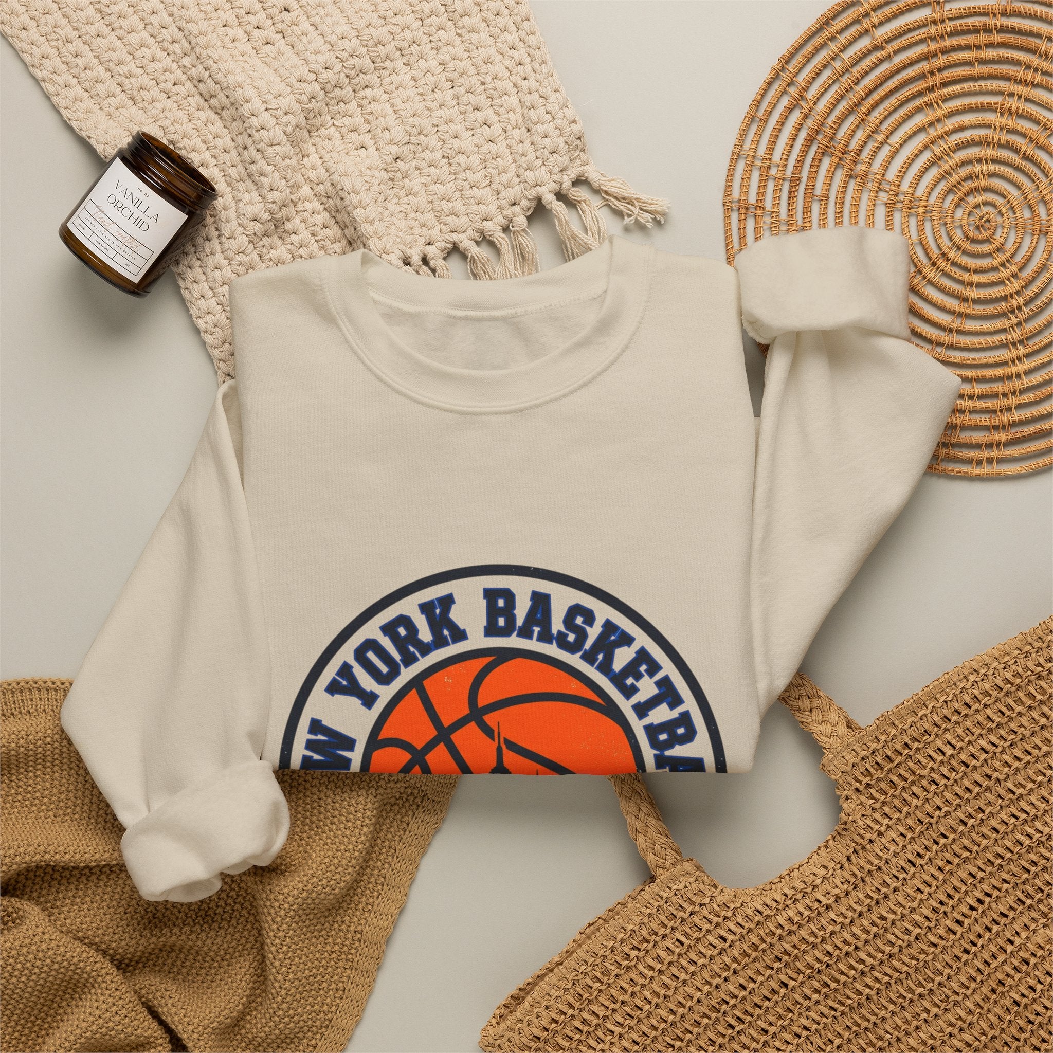 New York Basketball Crest Sweatshirt | city basketball, varsity