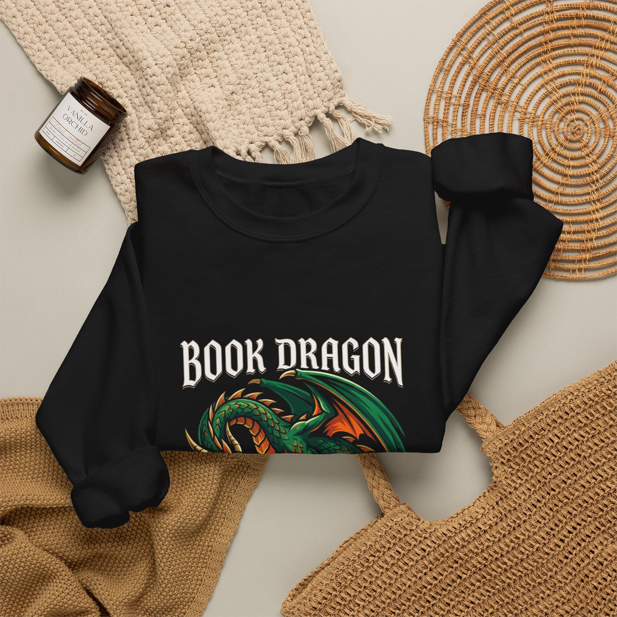 Guardian Dragon Crewneck Sweatshirt | fantasy art, tattoo style