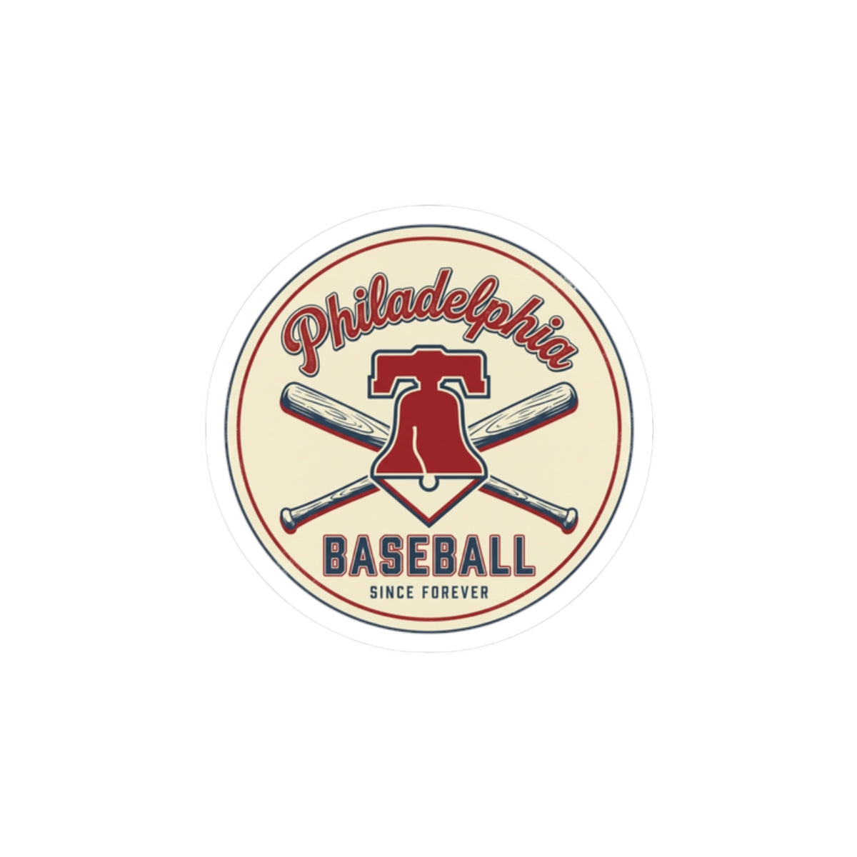 Philadelphia Baseball Sticker | Vintage Script, State Pride