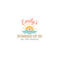 Summer of 30 Kiss-Cut Stickers | custom age, pastel beach keepsake