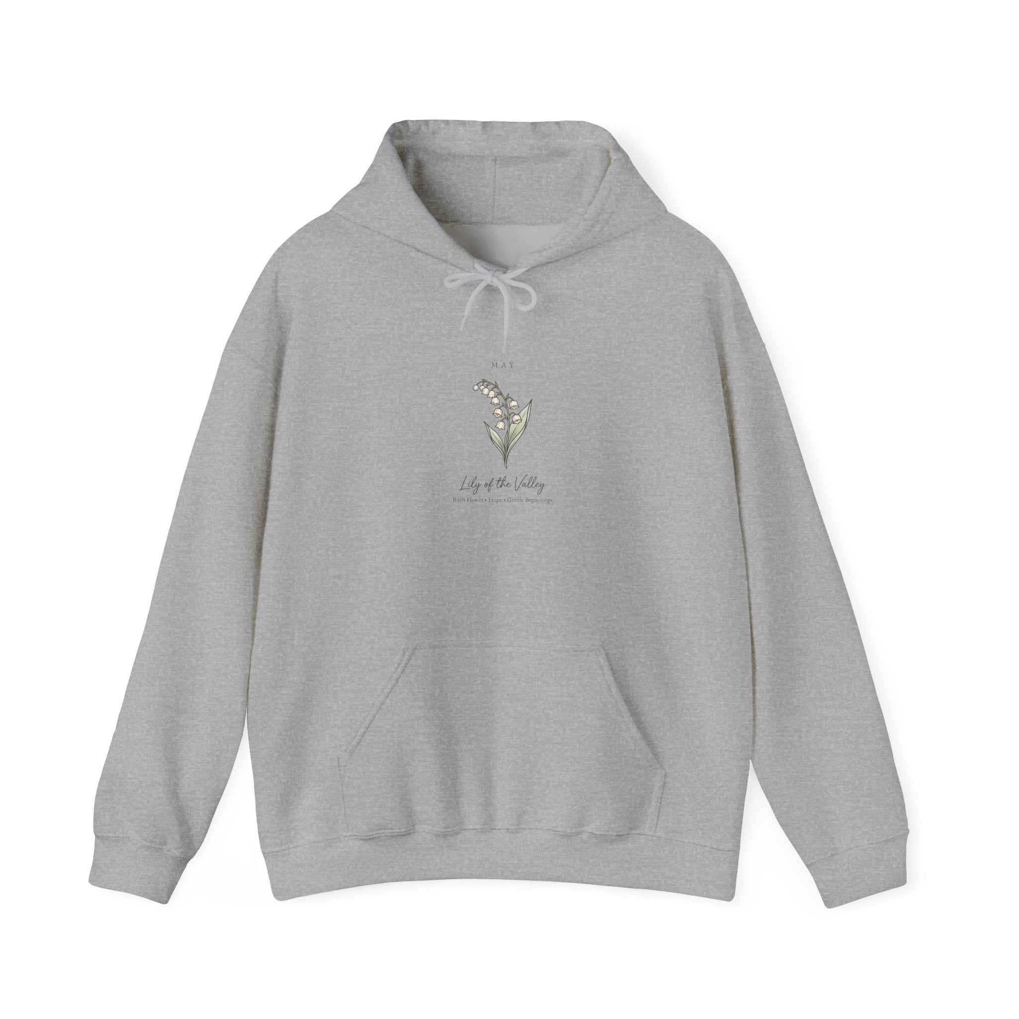 Birth Month Flower Hoodie | Personalized Botanical, Watercolor Line Art