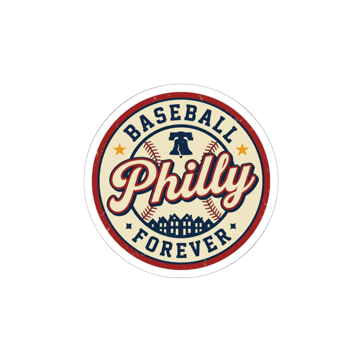 Philly Baseball Vintage Script Sticker | city pride, athletic