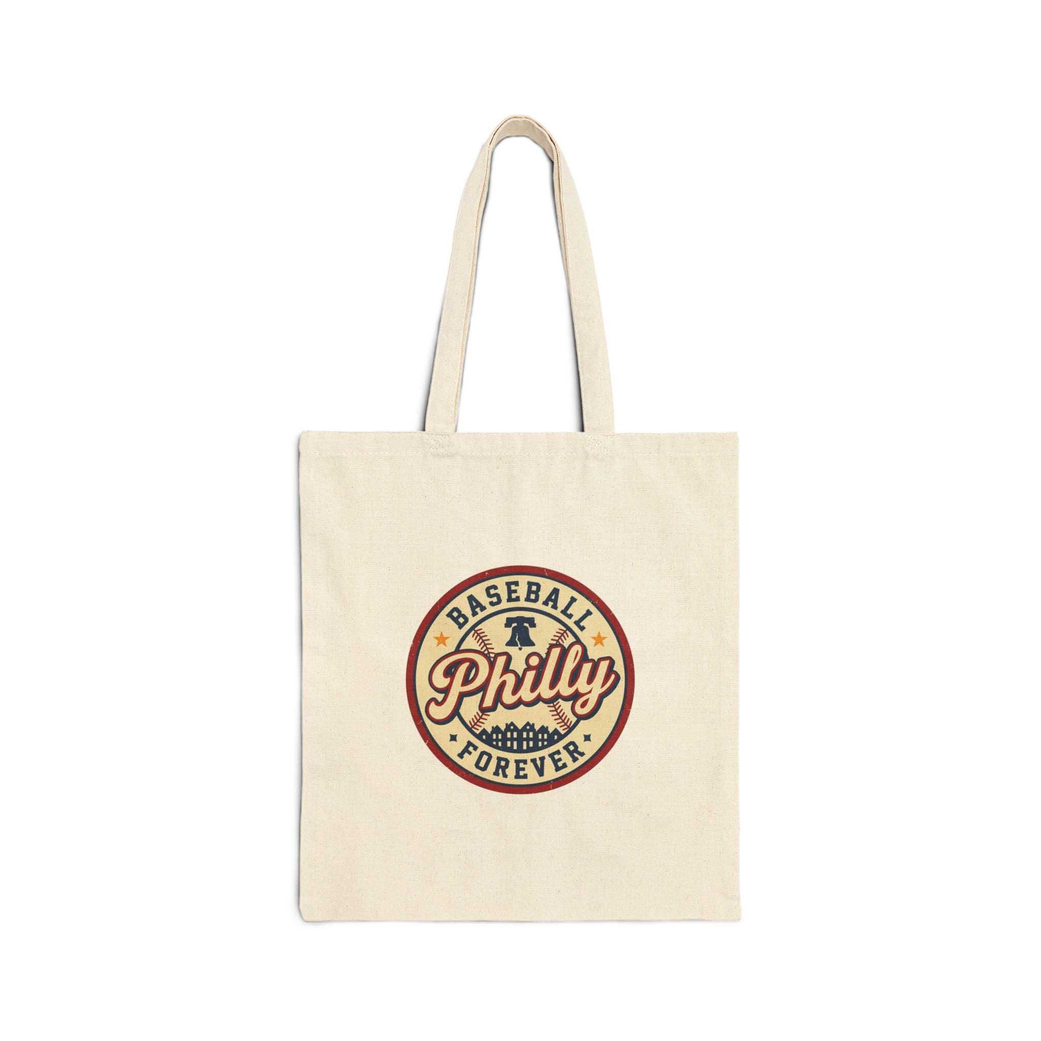 Philly Baseball Vintage Script Tote | city pride, athletic state outline