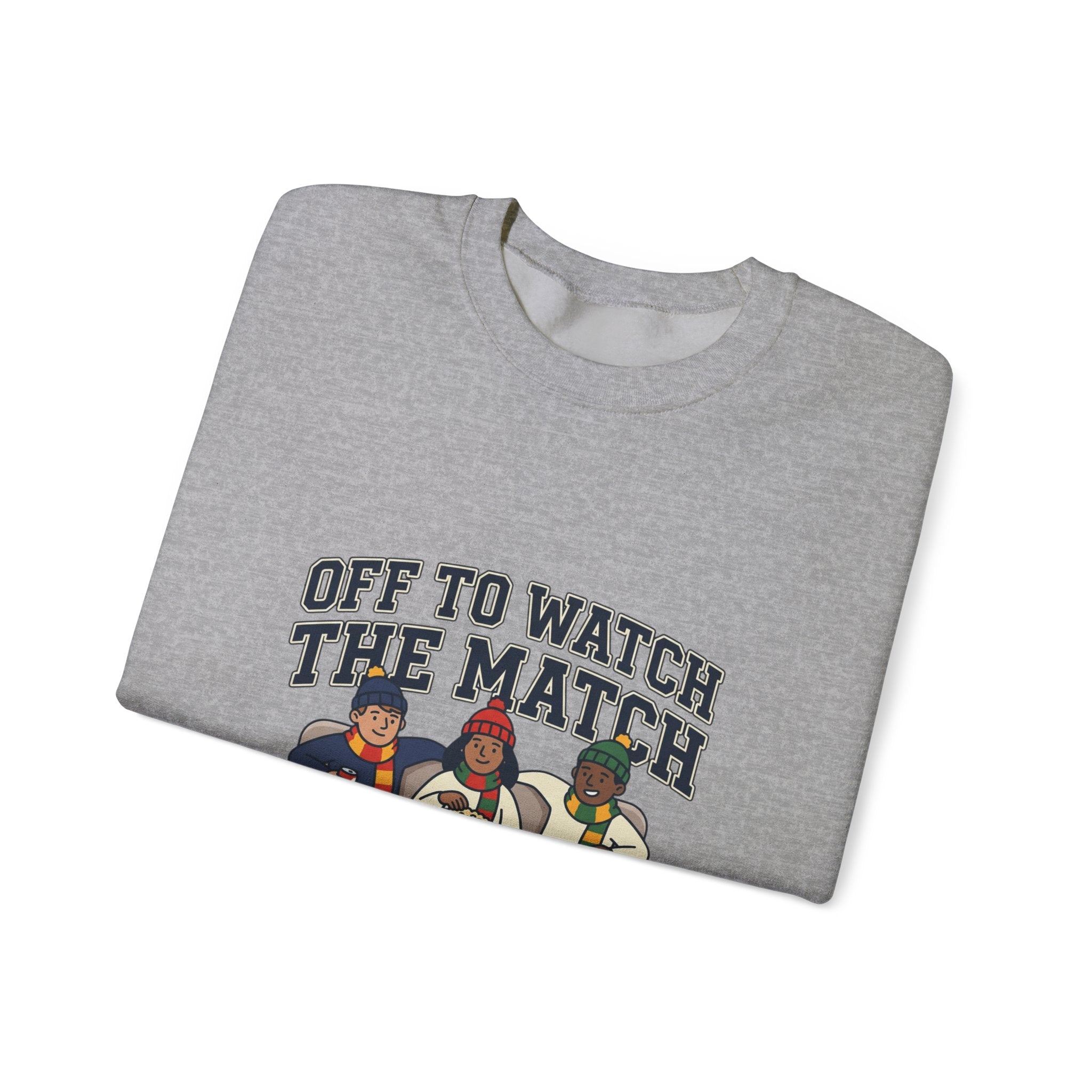 Off to Watch the Match Crewneck Sweatshirt, soccer watch party, match-day outfit