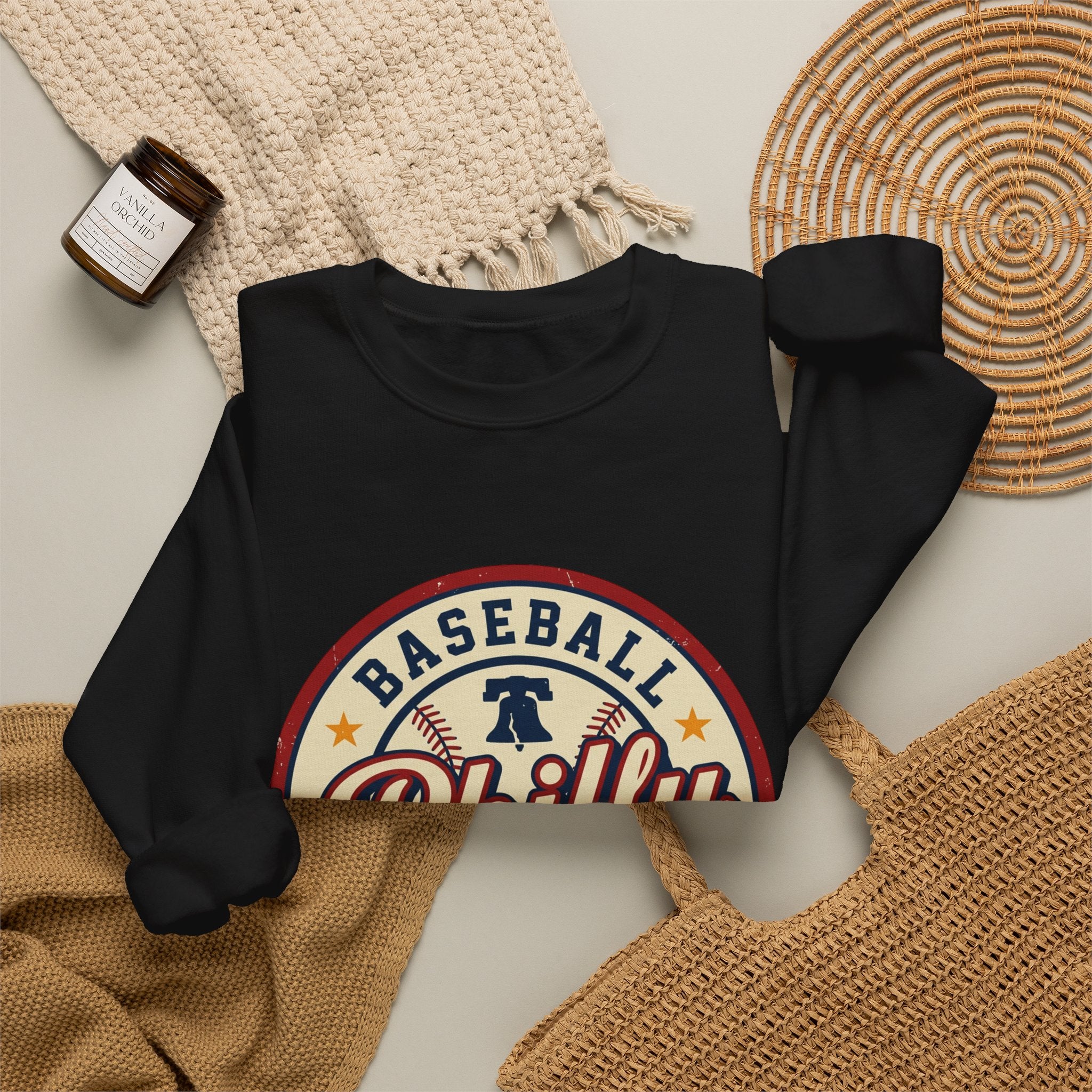 Philly Baseball Forever Crewneck Sweatshirt, vintage script, city pride