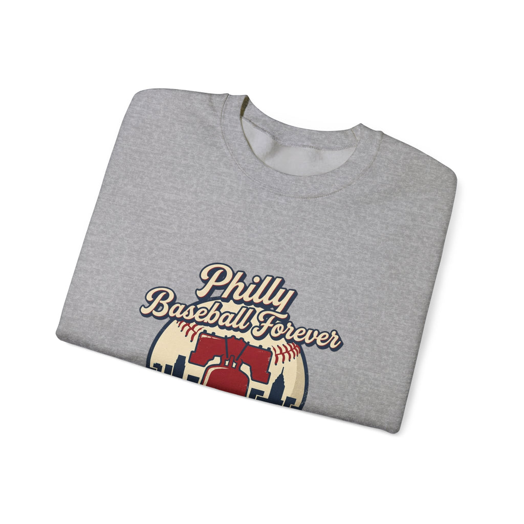Philly Baseball Forever Crewneck Sweatshirt | city pride, vintage script