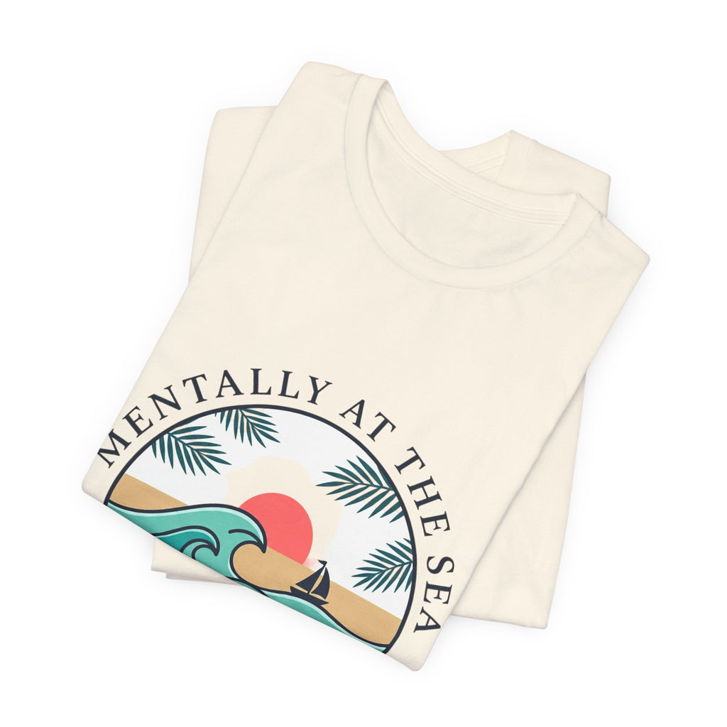Mentally at the Sea Tee | coastal aesthetic, pastel blue sea breeze