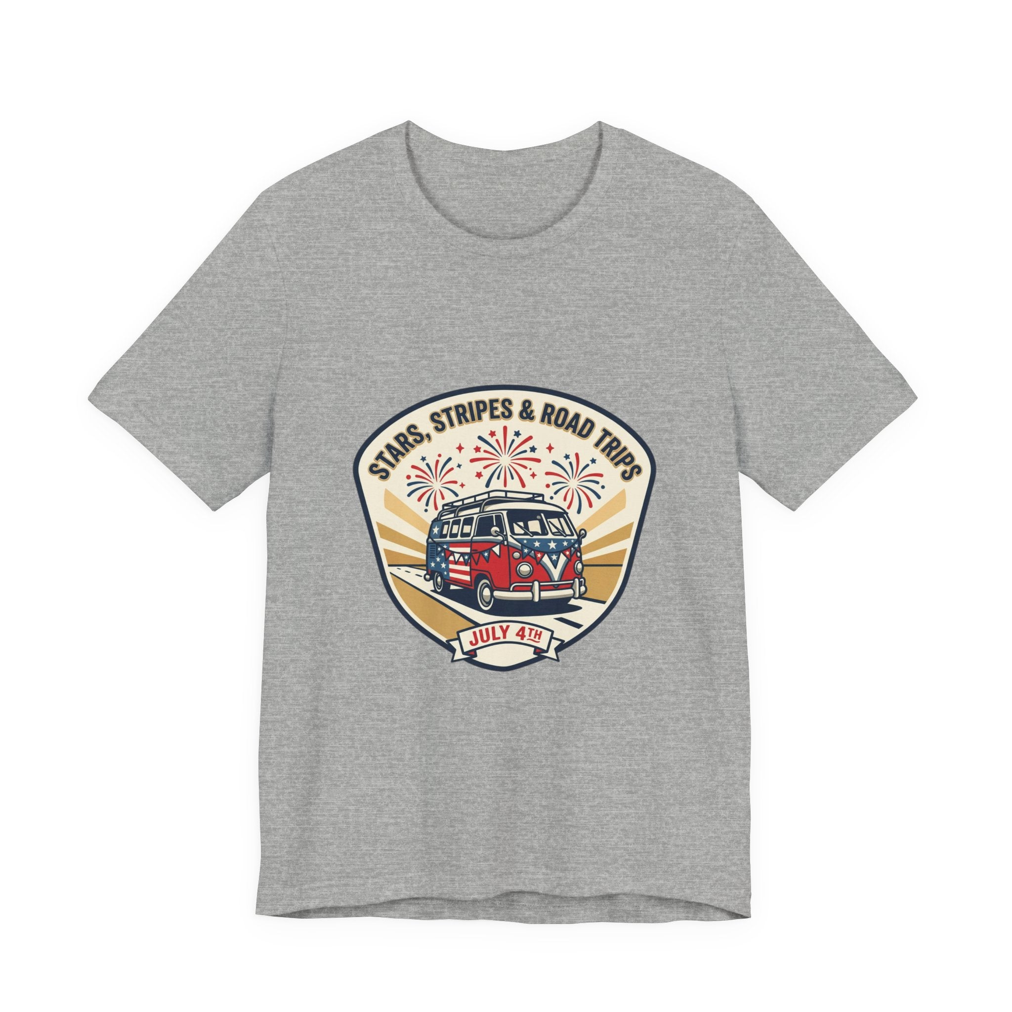 Stars & Stripes Road Trip Tee | vintage USA, red white blue