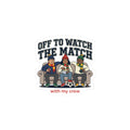 Off to Watch the Match Kiss-Cut Sticker | soccer watch party, country colors