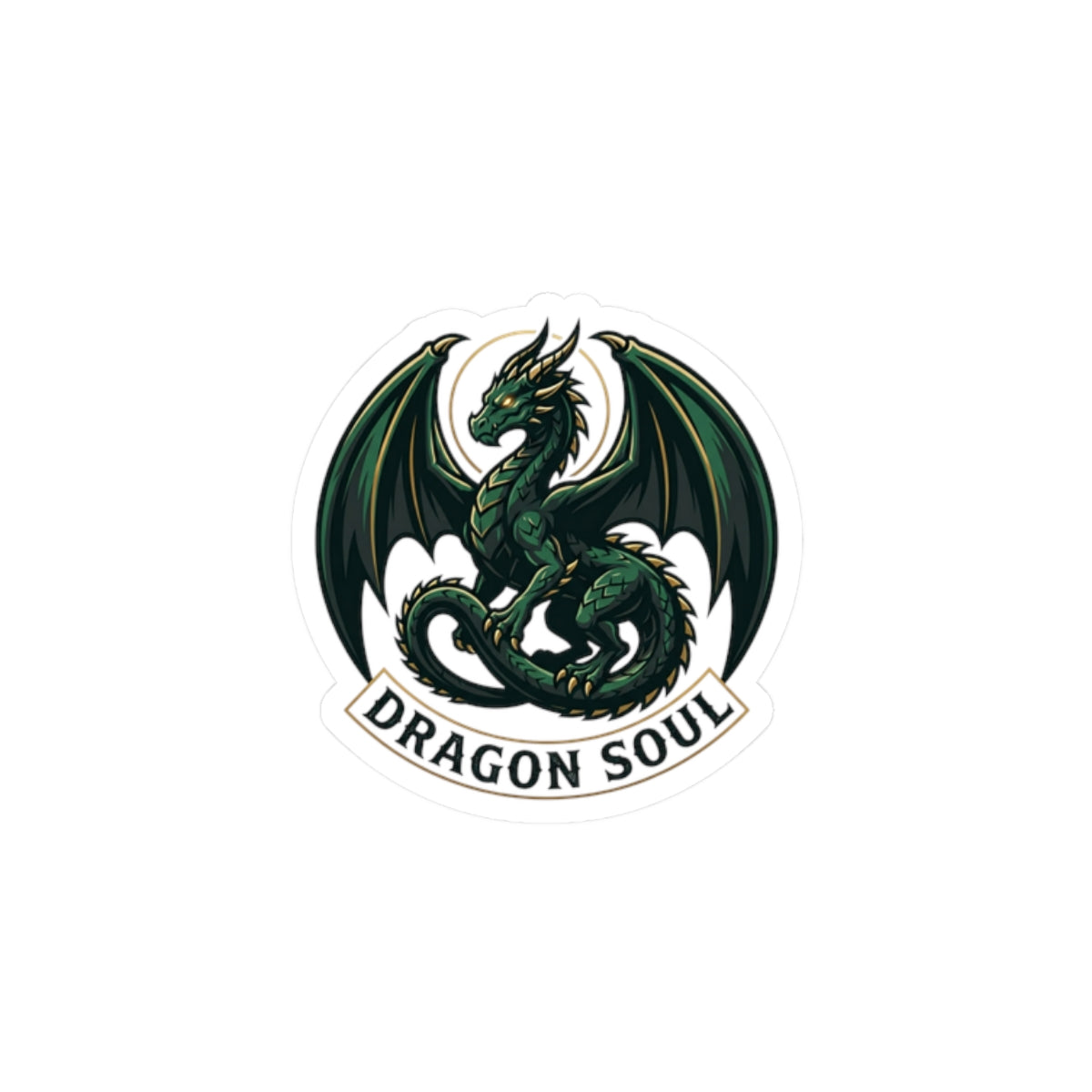 Dragon Soul Sticker | dragon, fantasy art, tattoo style